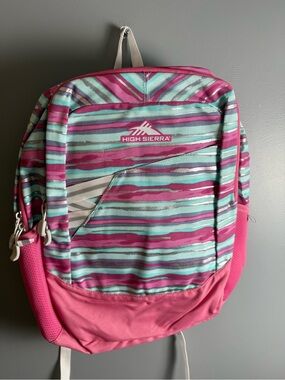 High Sierra Outburst 2.0 Backpack New With Tags "Watercolor Stripes"